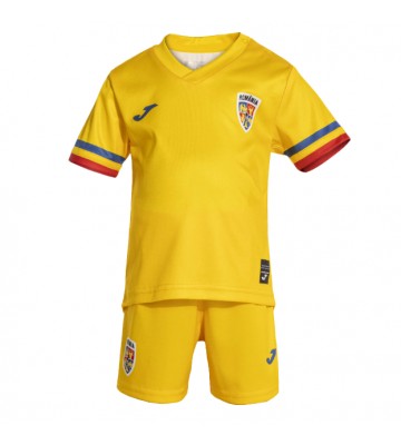Romania Replica Home Stadium Kit for Kids Euro 2024 Short Sleeve (+ pants)